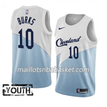 Maillot Enfant Cleveland Cavaliers Alec Burks 10 2018-19 Nike Bleu Blanc Swingman